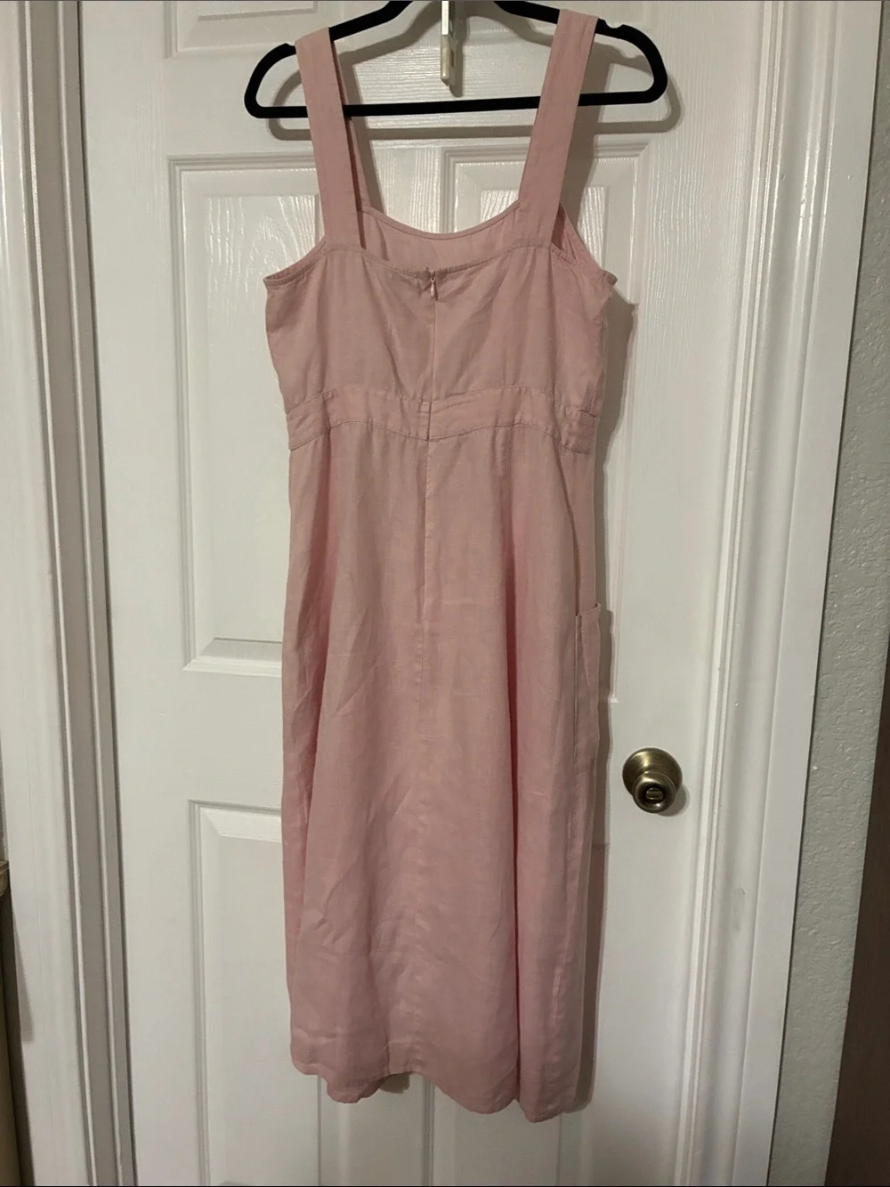 Vince Camuto Light Pink Button-Front Midi Dress - Picture 2 of 4